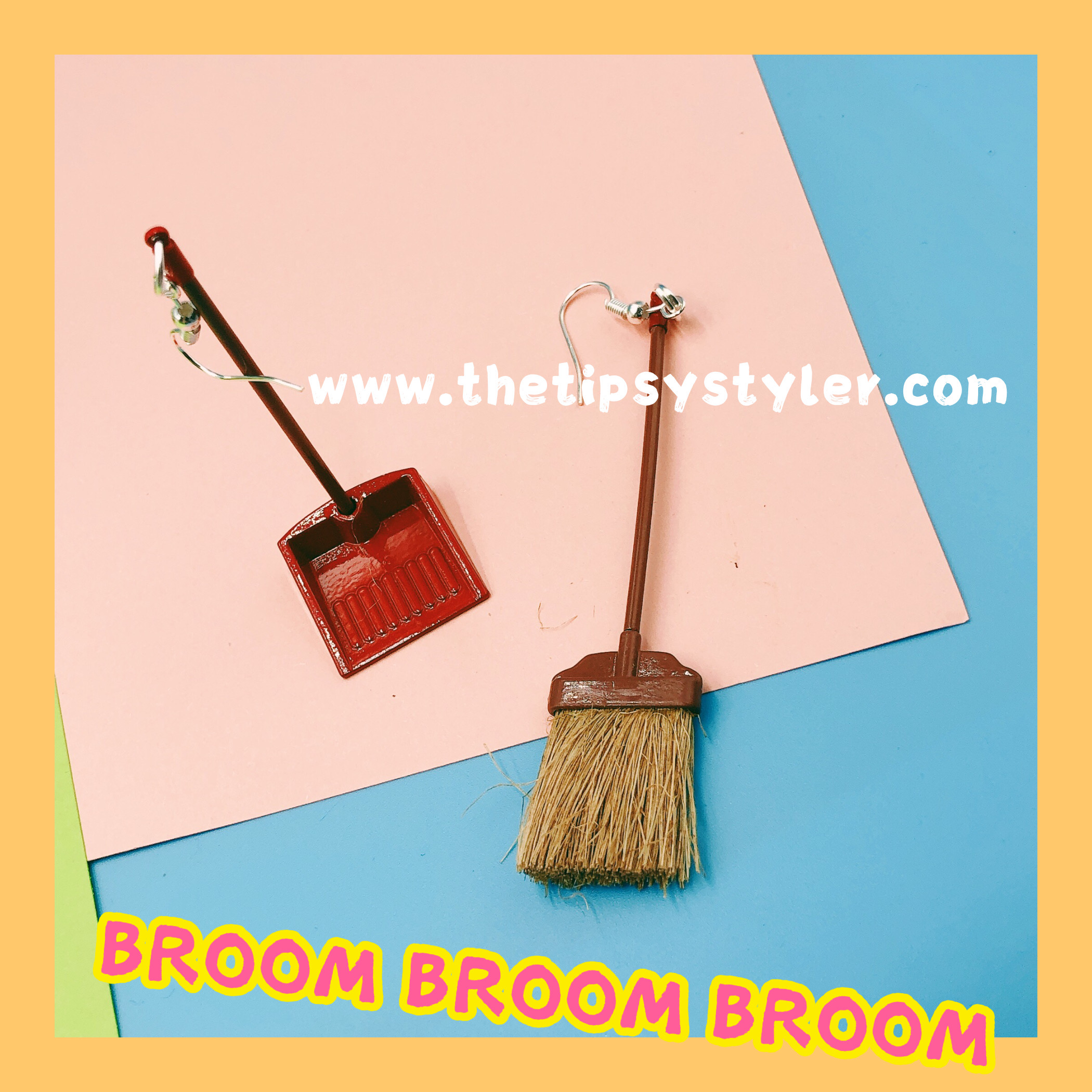 Broom & Dustpan Earrings