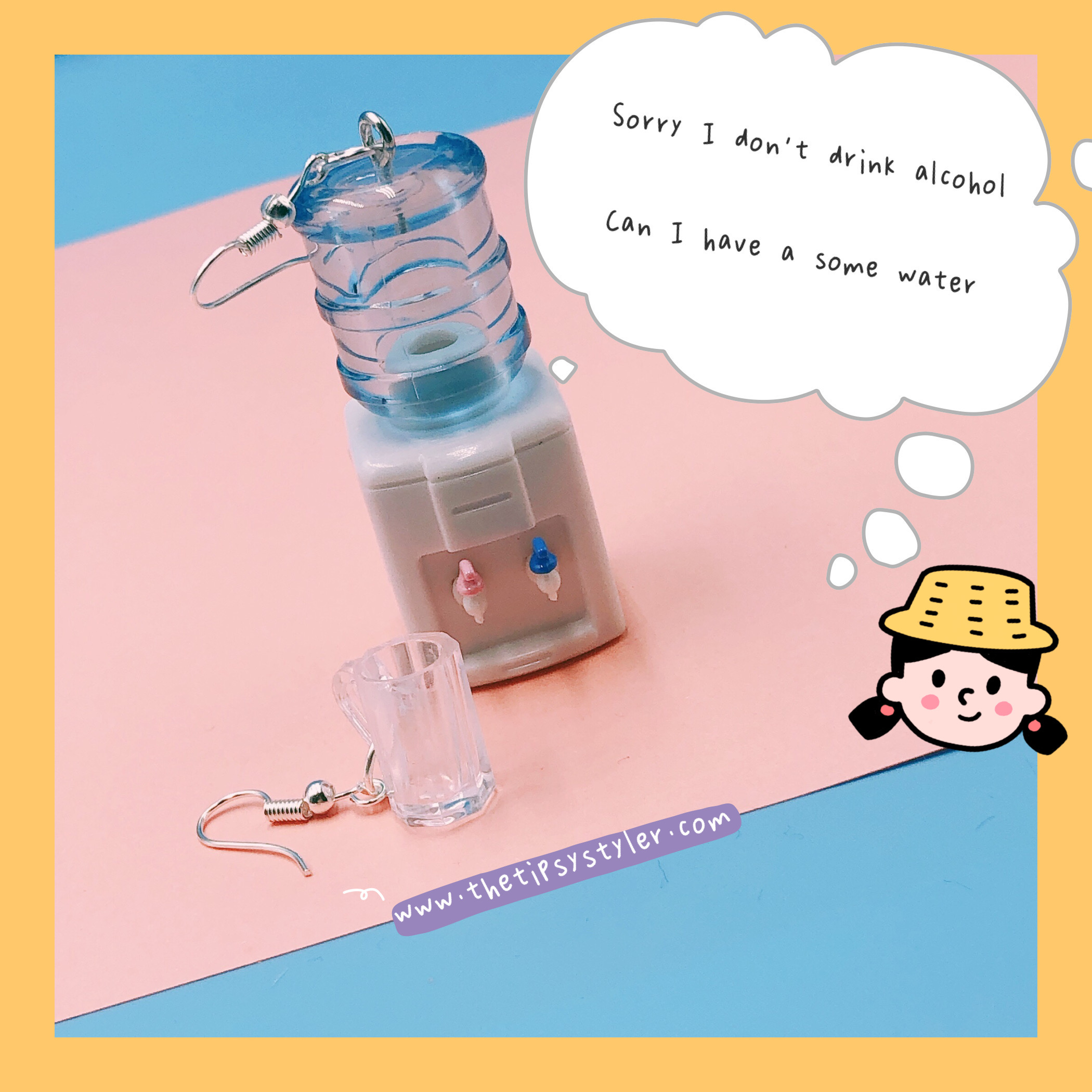 Water Dispenser & Cup Earrings