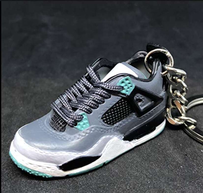 AJ 4 Green Glow 3D Sneaker Minature THE TIPSY STYLER