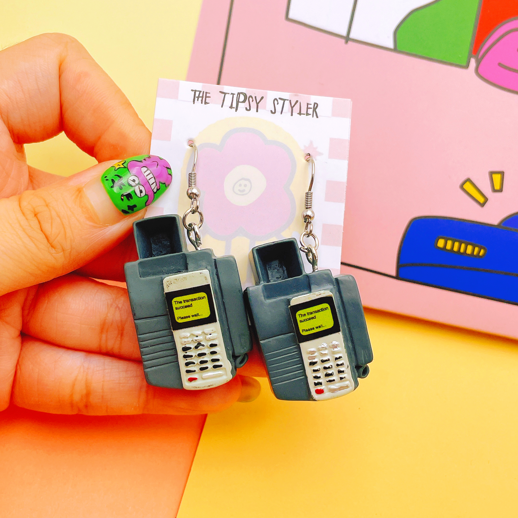 Credit Card Machine Earring