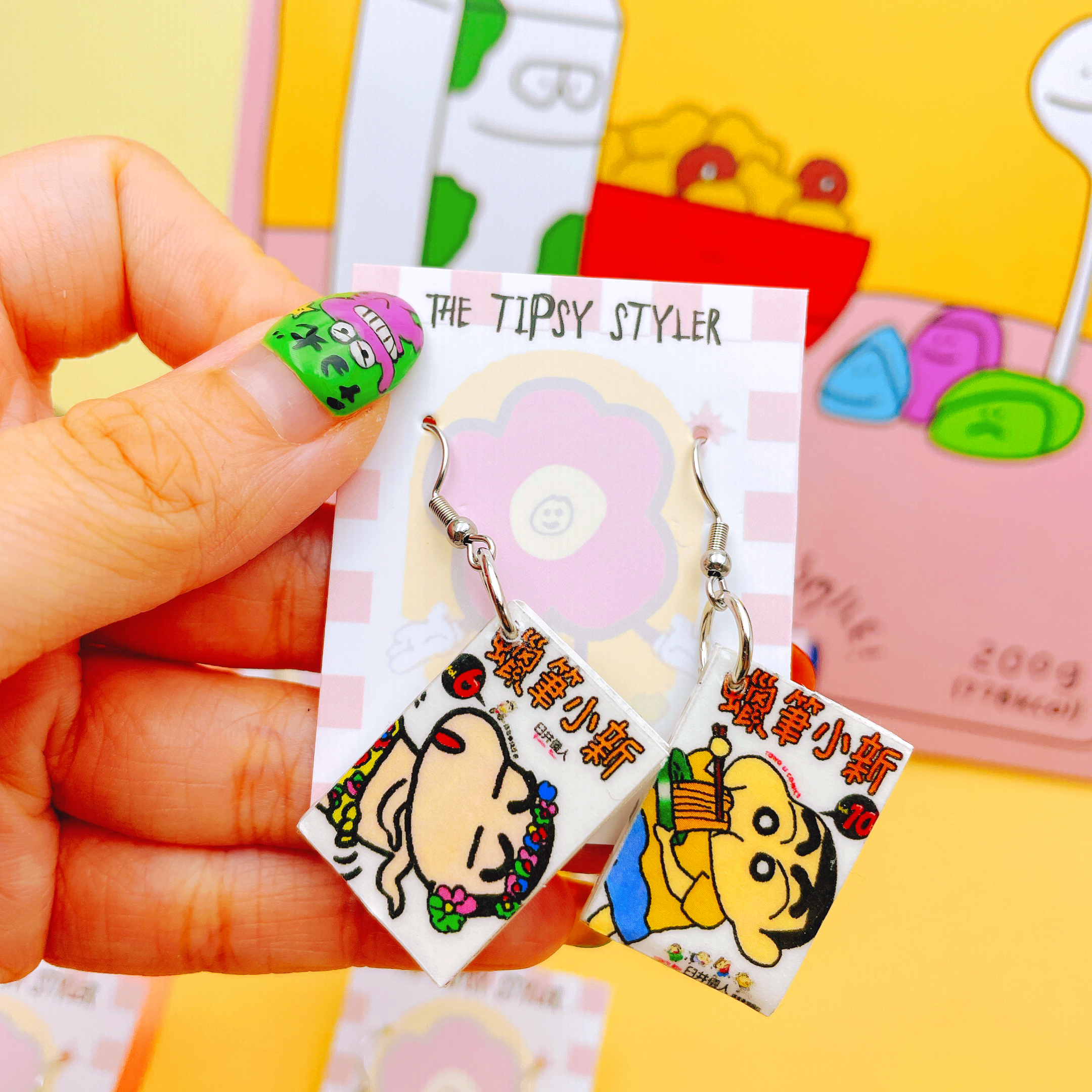 Mini Shin Chan Comic’s Earring