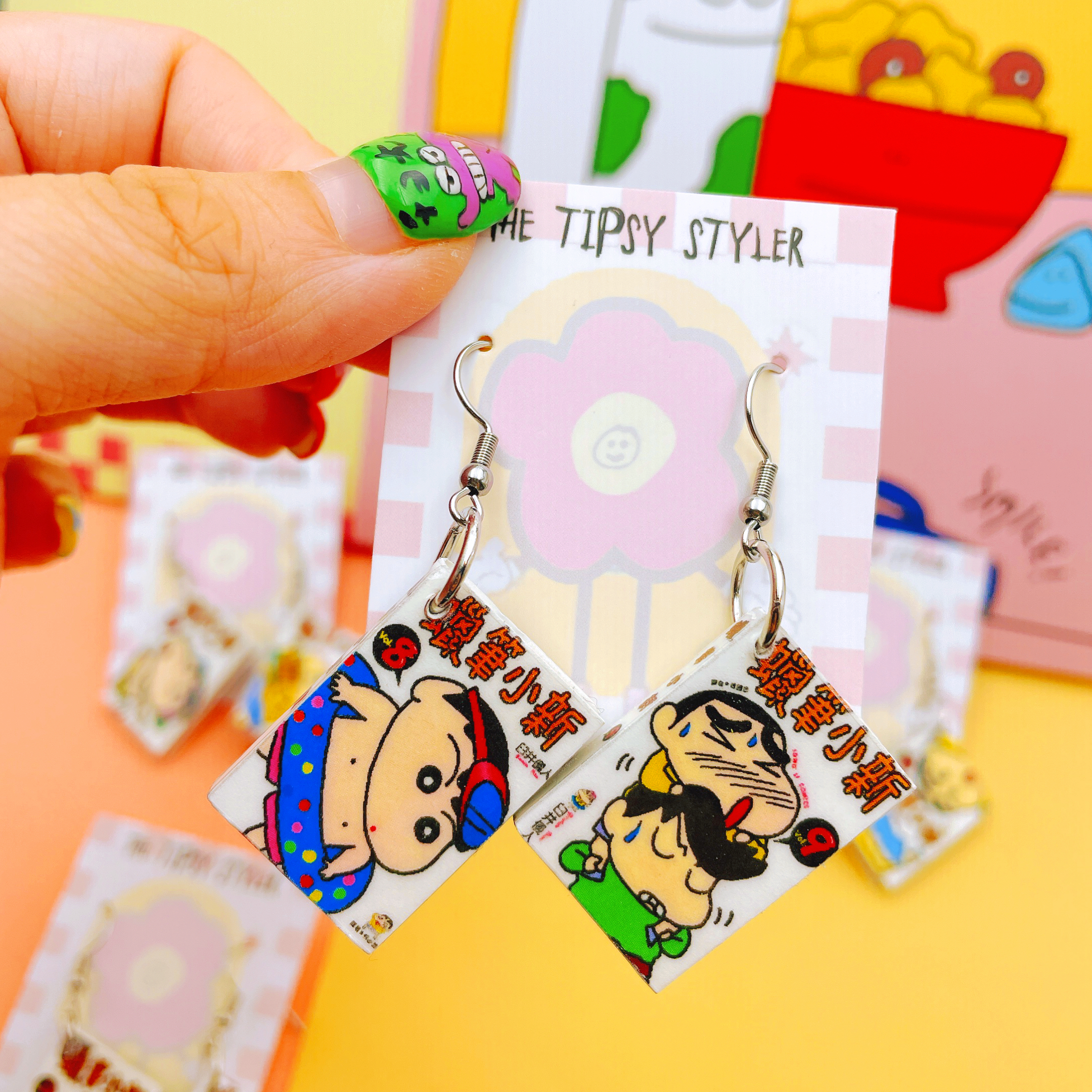 Mini Shin Chan Comic’s Earring