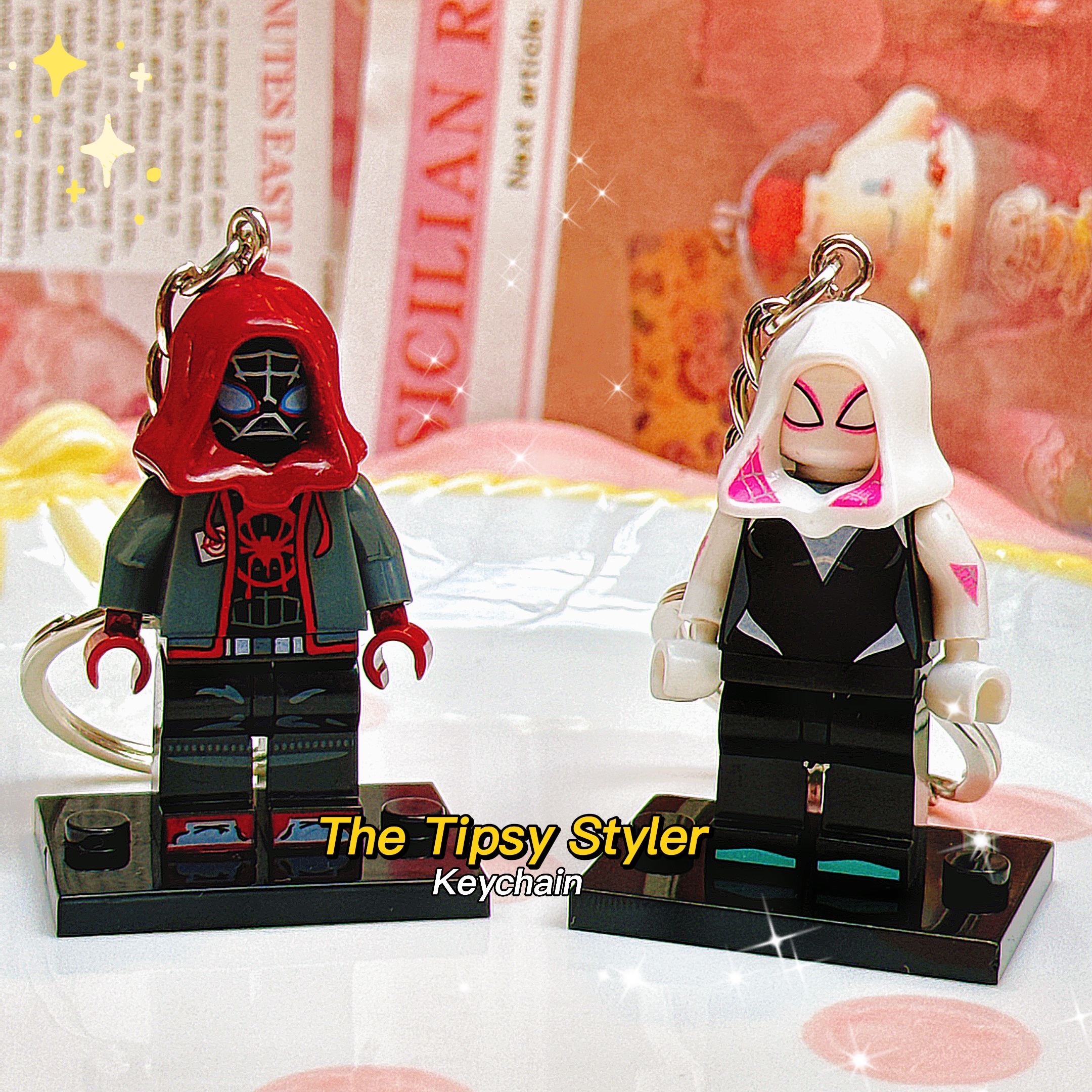 Gwen & Miles Keychain Spiderman